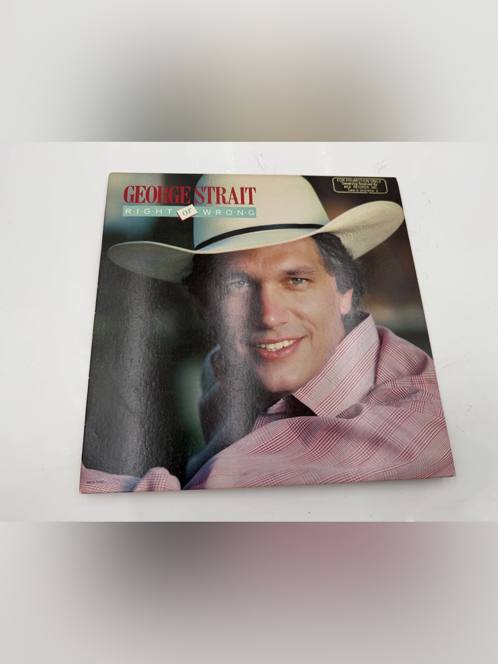 George Strait Right or Wrong (1983) LP promo vinyl record